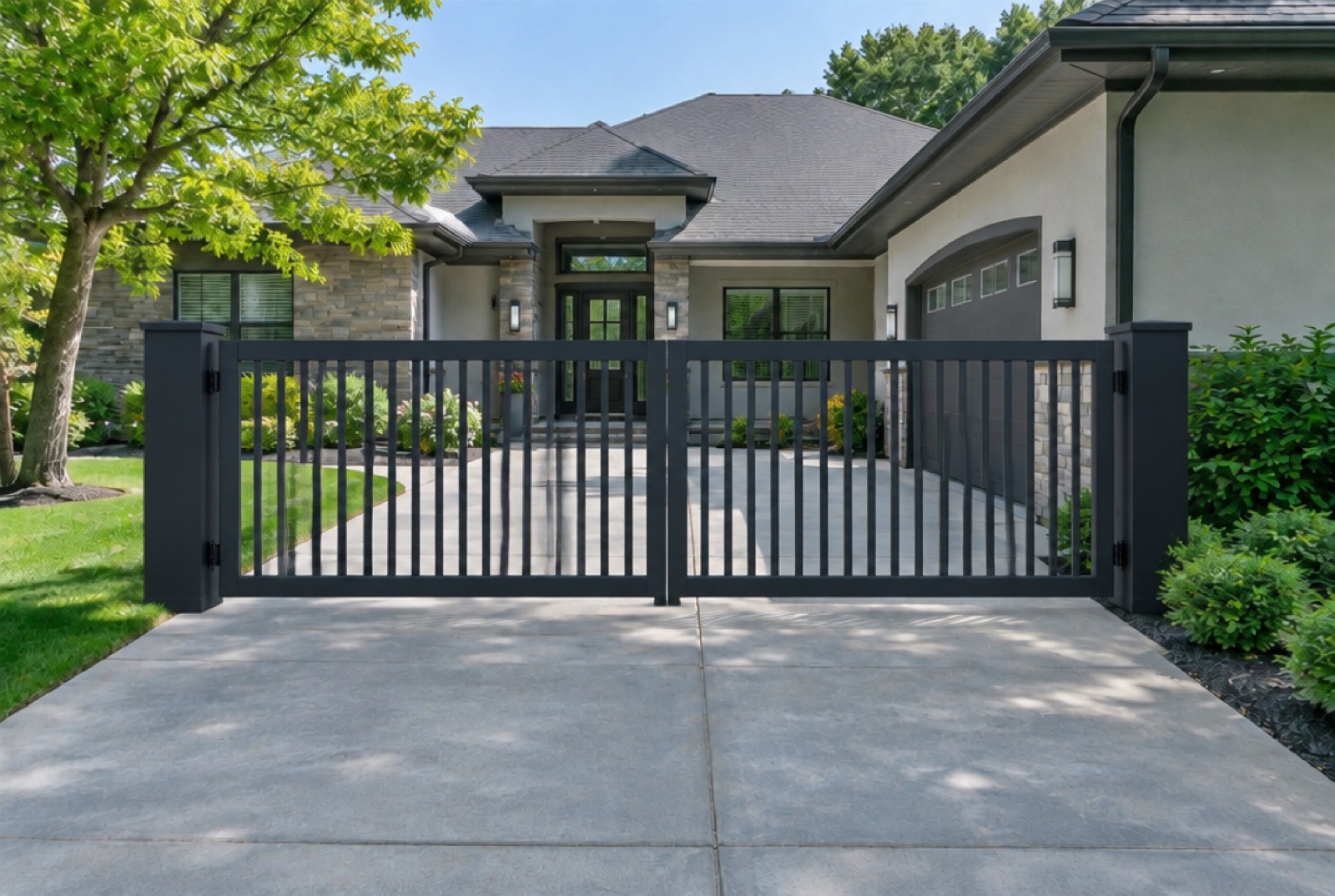 Gate Vision AI render of a gate on a customer driveway